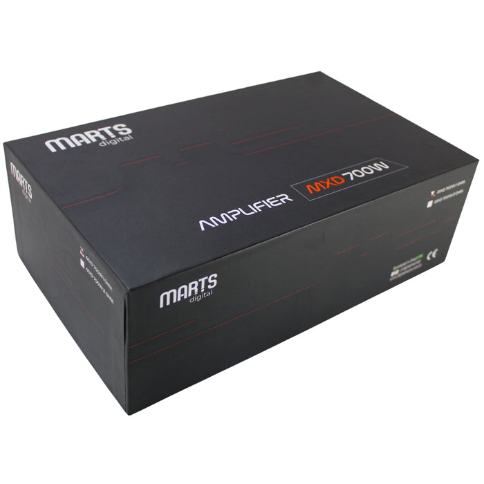 Marts Digital MXD Series Monoblock Full Range 700W 2 Ohm Amplifier MXD-700-2-V2