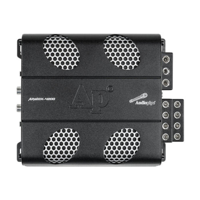 Audiopipe Mini Motorcycle 4 Channel 1120W Class D Full Range Amplifier APMOX-4200
