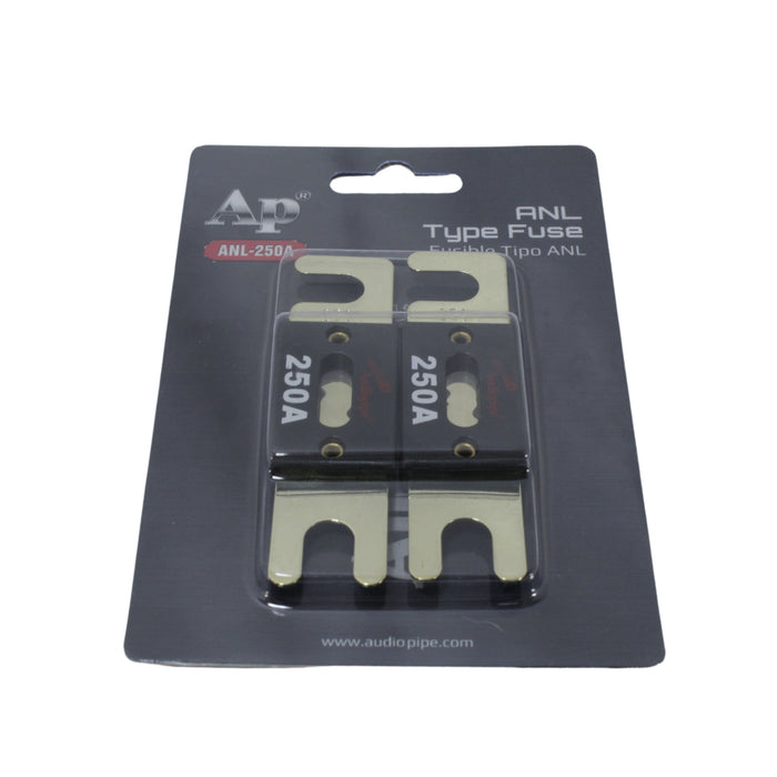 Audiopipe 250 Amp 32V Gold Plated ANL Car Audio Fuse Pair / AP-ANL-250A