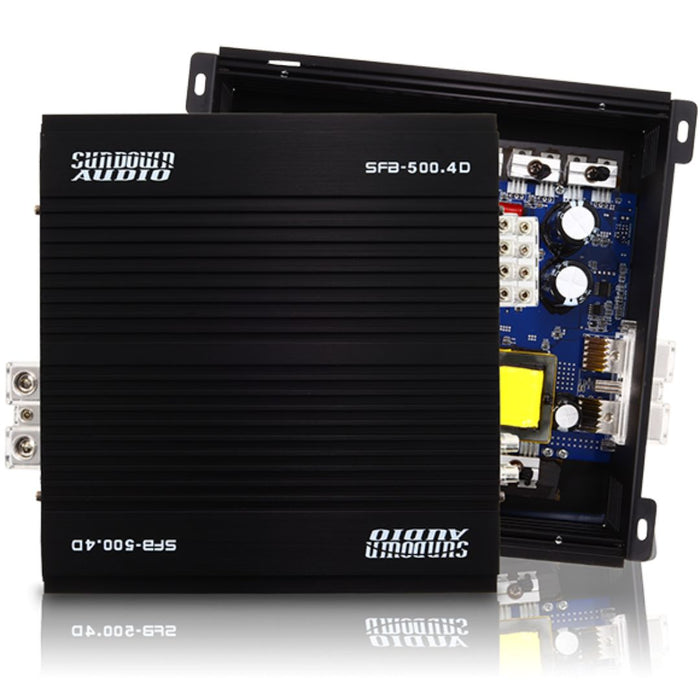 Sundown Audio Full Range 4 Channel 4 Ohm 500W RMS SFB-500.4D Amplifier