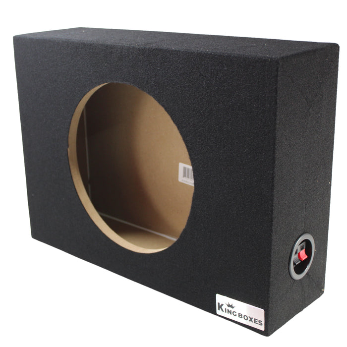 King Boxes 10 inch Single Shallow Sealed Speaker Enclosure Box KG-ASHALLOWS10