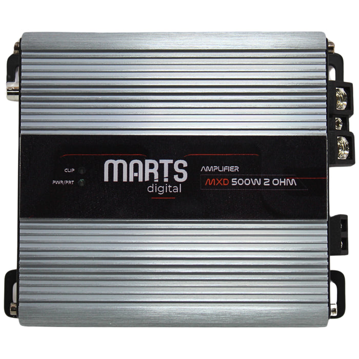Marts Digital MXD Series Monoblock Full Range 500W 2 Ohm Amplifier MXD-500-2-V2