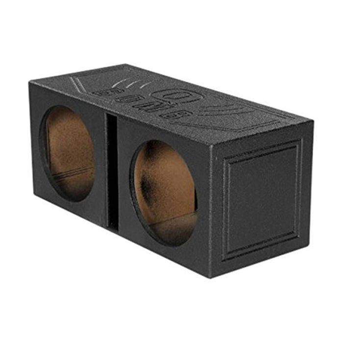 Dual Vented 12" Rhino Coated Speaker Box Ported Chamber Sub Woofer Enclosure