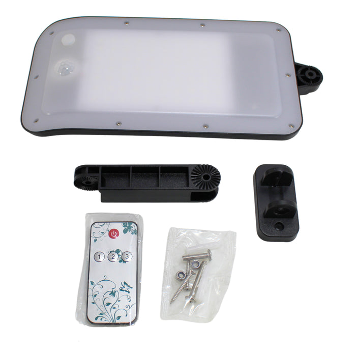 Ludger 460 Lumen Outdoor LED Light w/ Built-In Solar Panel & Motion Sensor IP44